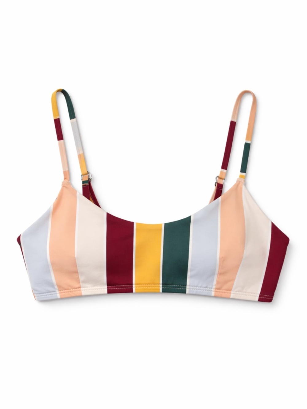 4/$20➡️  Striped Retro Color Bikini Top w Hook Back – Size XS EUC